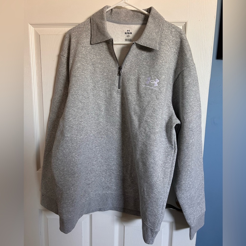 Under Armour Gray Zip-Up Sweater